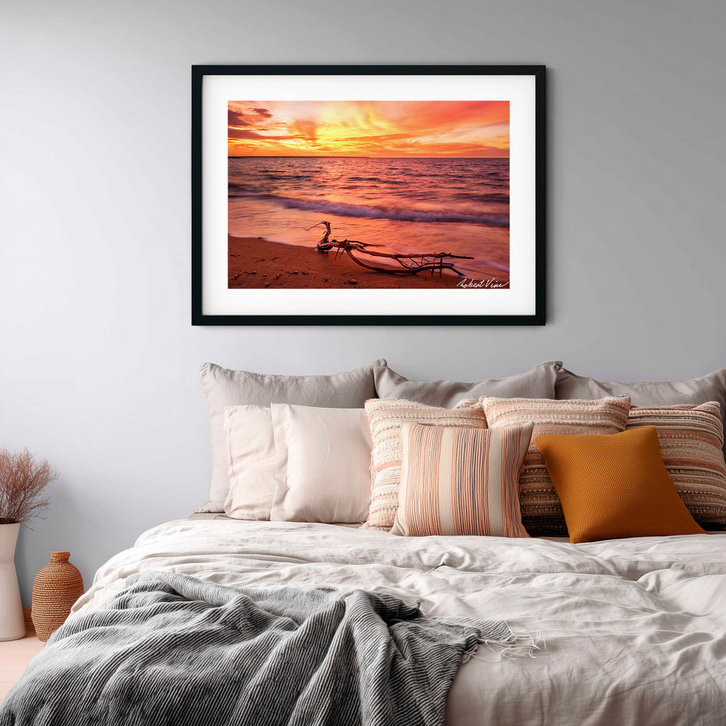 Darwin Harbour Sunset — Australian Coastal Landscape Art Print by Robert Vine