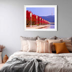 Autumn Colour at Lake Burley Griffin – Canberra Red Trees & Telstra Tower Fine Art Print by Robert Vine