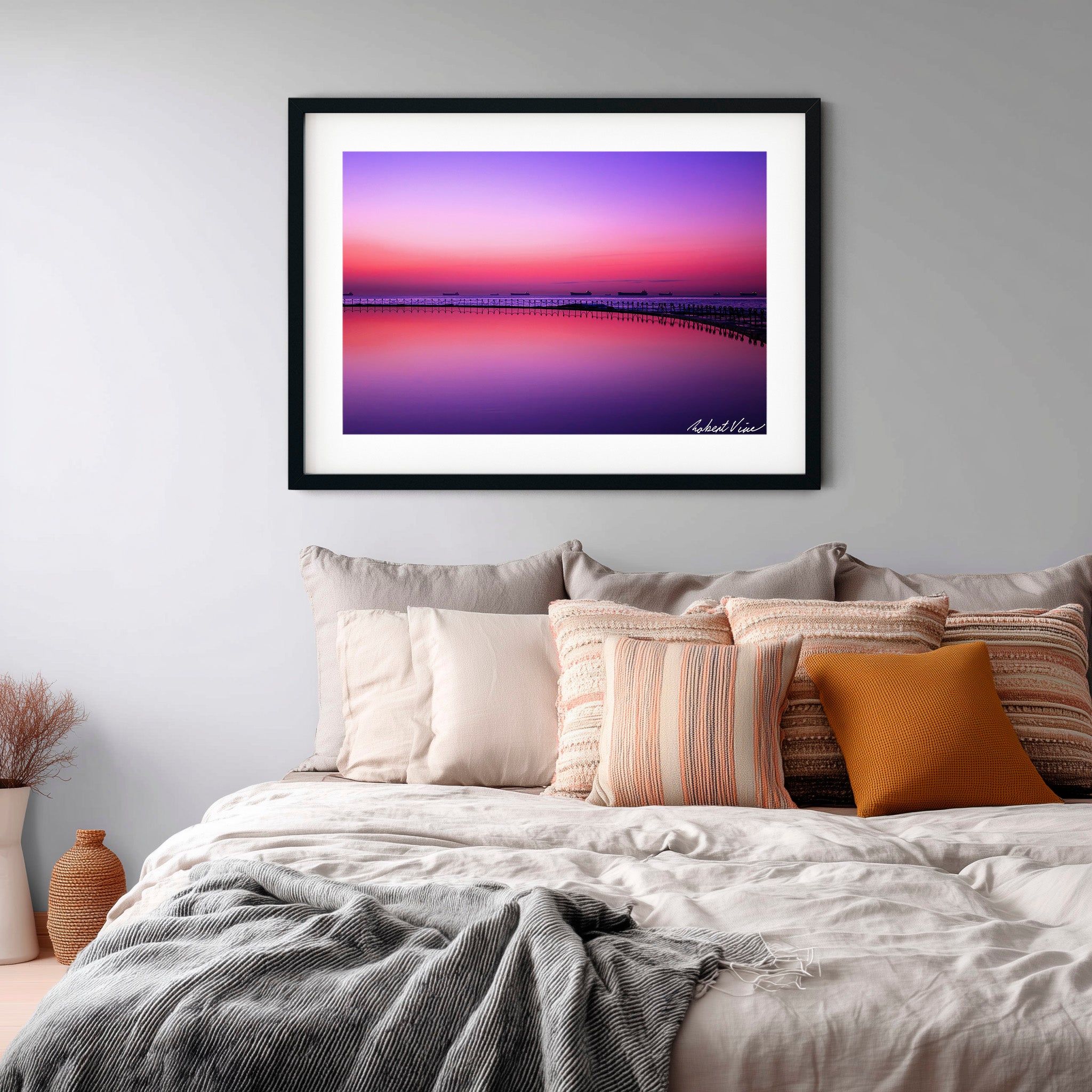 Newcastle Canoe Pool Dawn – Coastal Landscape Art Print