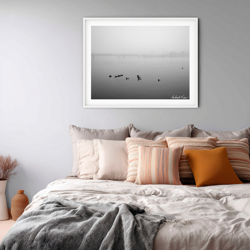 Fogbound Morning – Lake Burley Griffin, Canberra | Limited Edition Framed Print