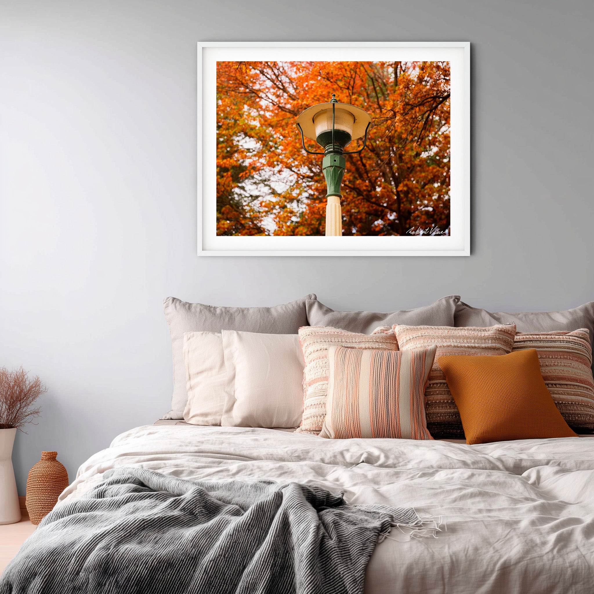 Autumn Lantern | Limited Edition Framed Print of Queanbeyan Park