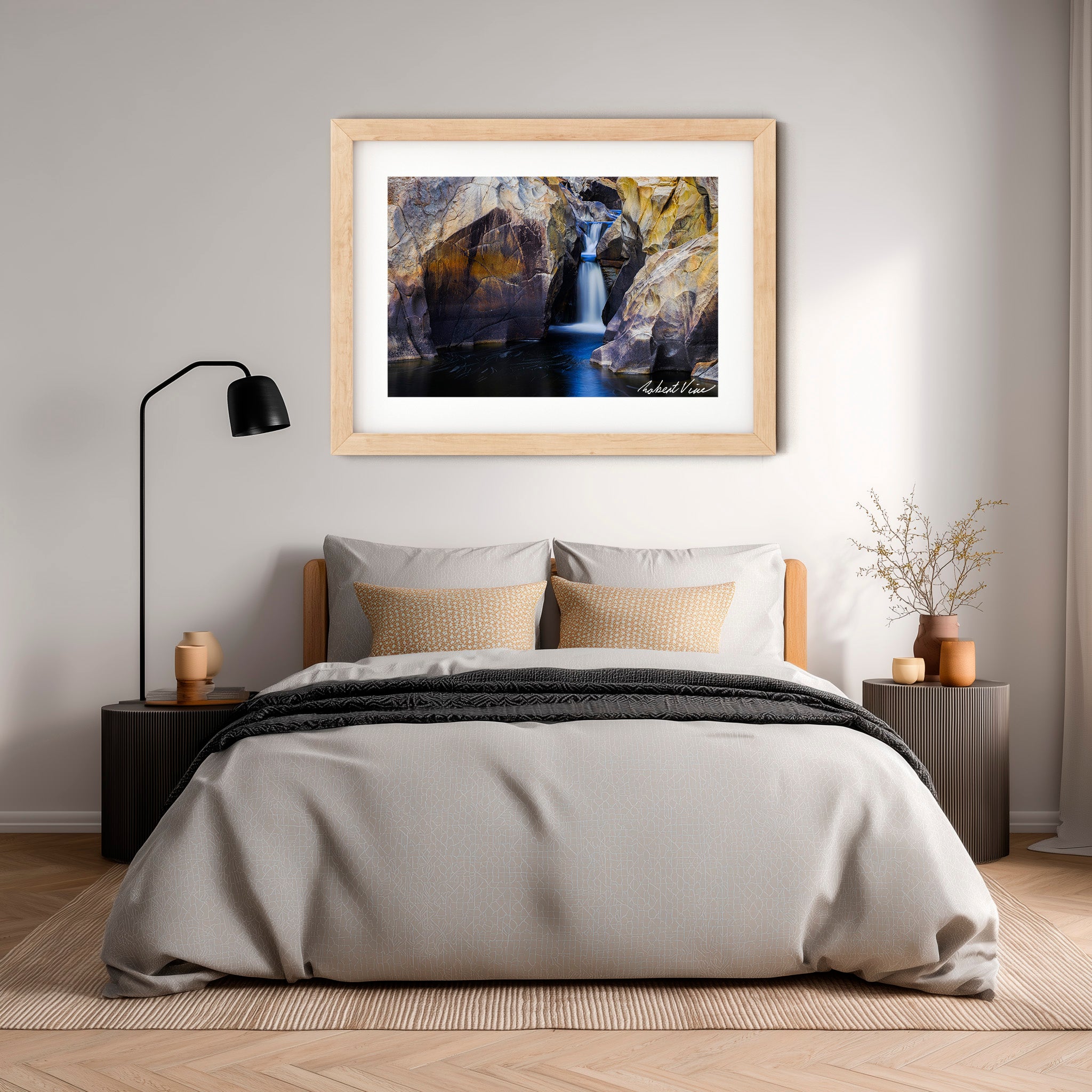 Stone & Water – Googong Cascades | Limited Edition Framed Art Print
