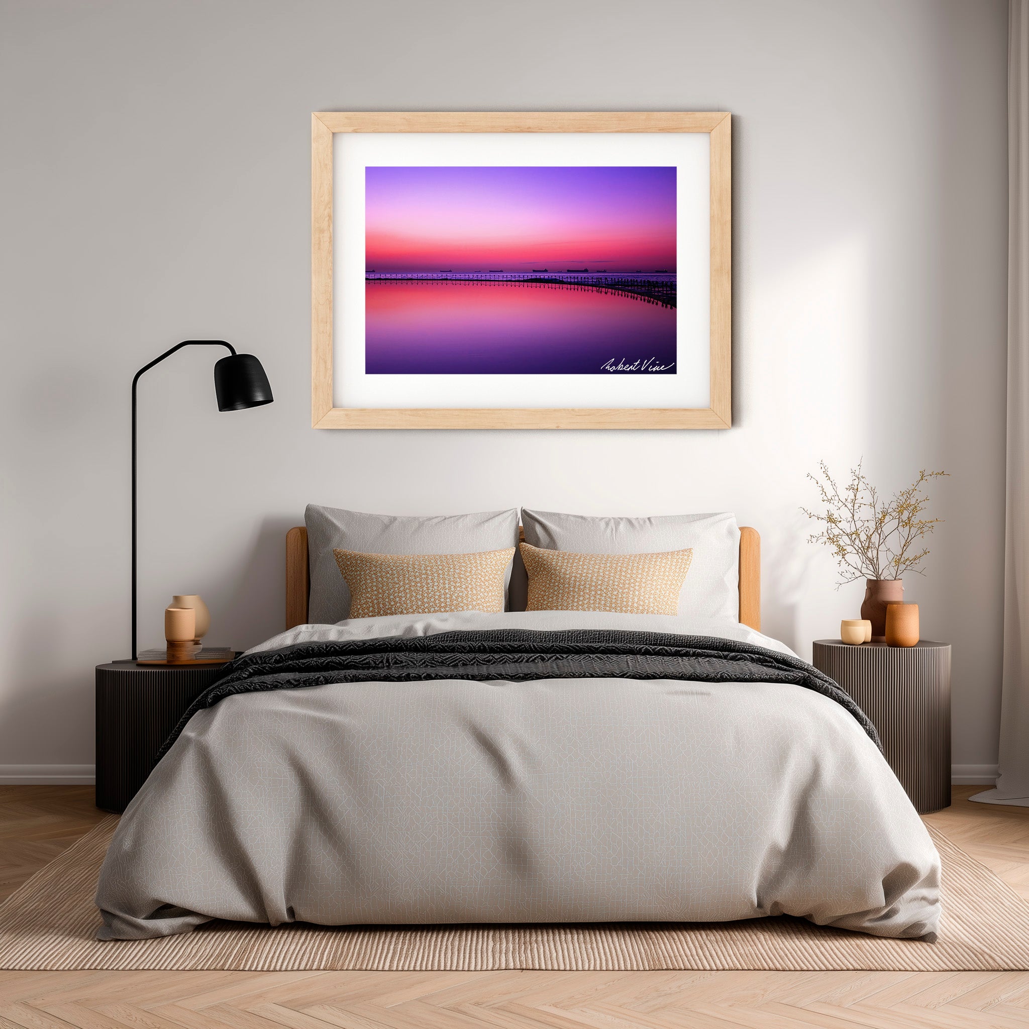 Newcastle Canoe Pool Dawn – Coastal Landscape Art Print