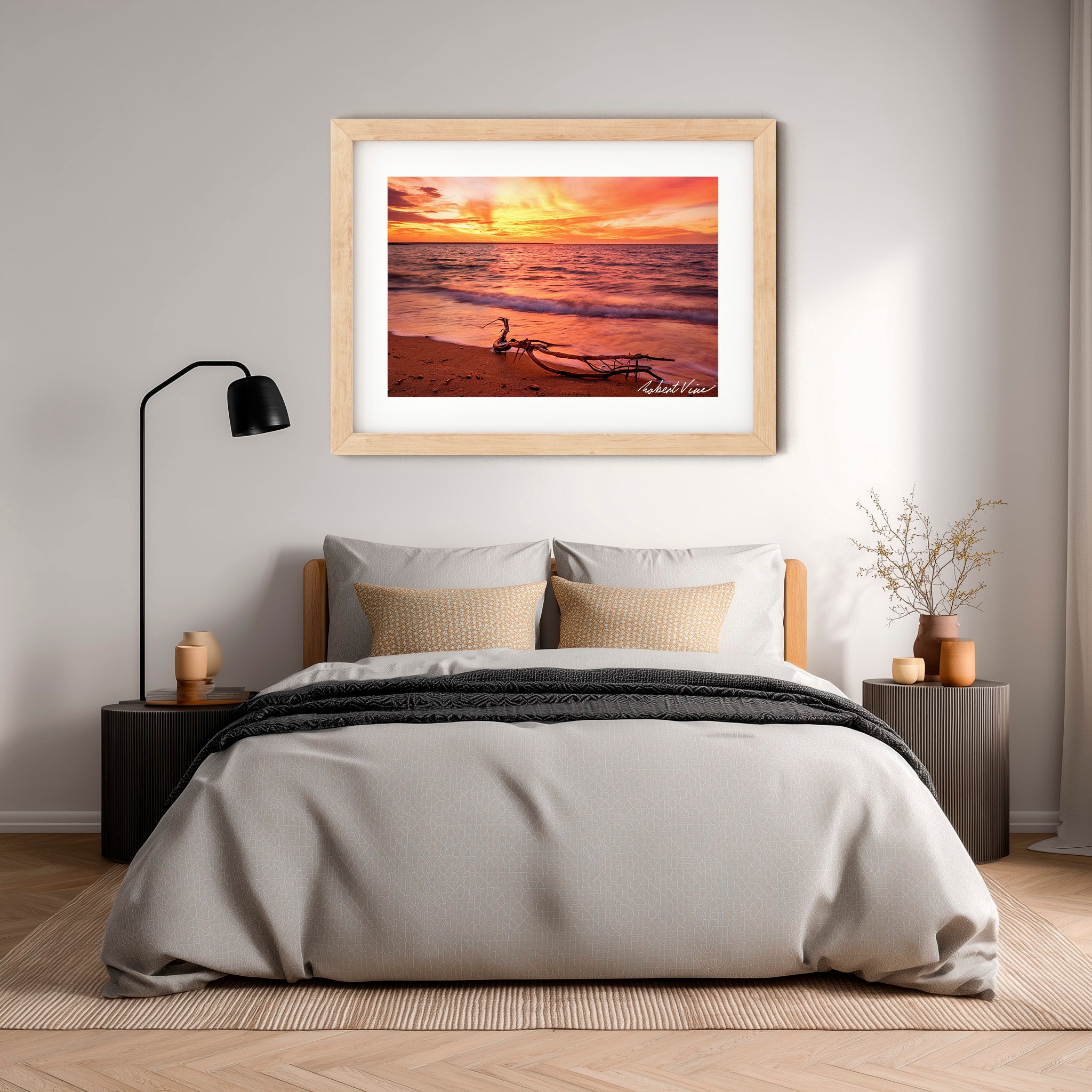 Darwin Harbour Sunset — Australian Coastal Landscape Art Print by Robert Vine