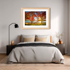 Autumn Glow over Lake Burley Griffin – Canberra Landscape Art Print by Robert Vine