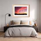 Rosefire Horizon – Royalla Sunset | Limited Edition Framed Art Print