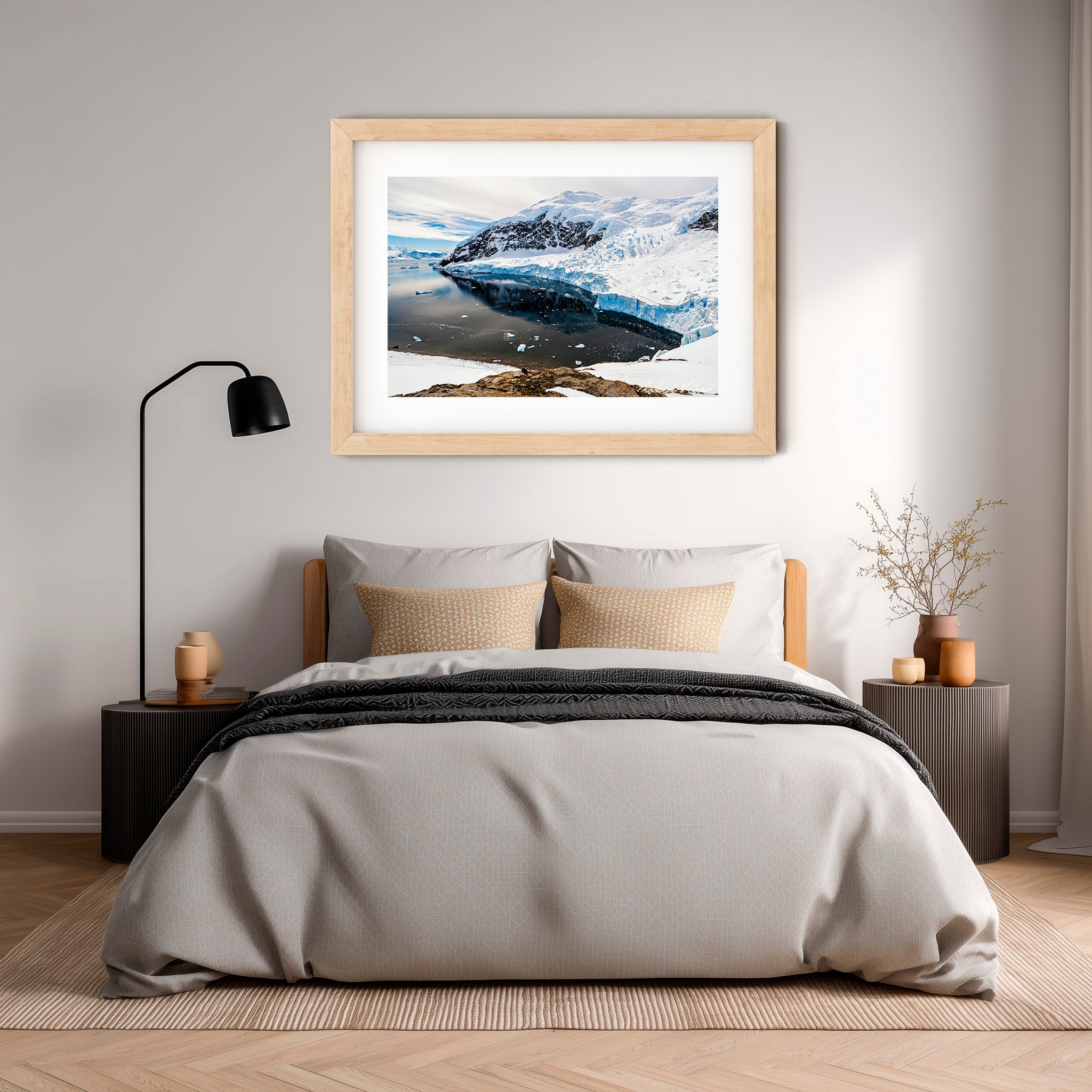 Neko Harbour Icefall – Limited Edition Landscape Art Print by Robert Vine