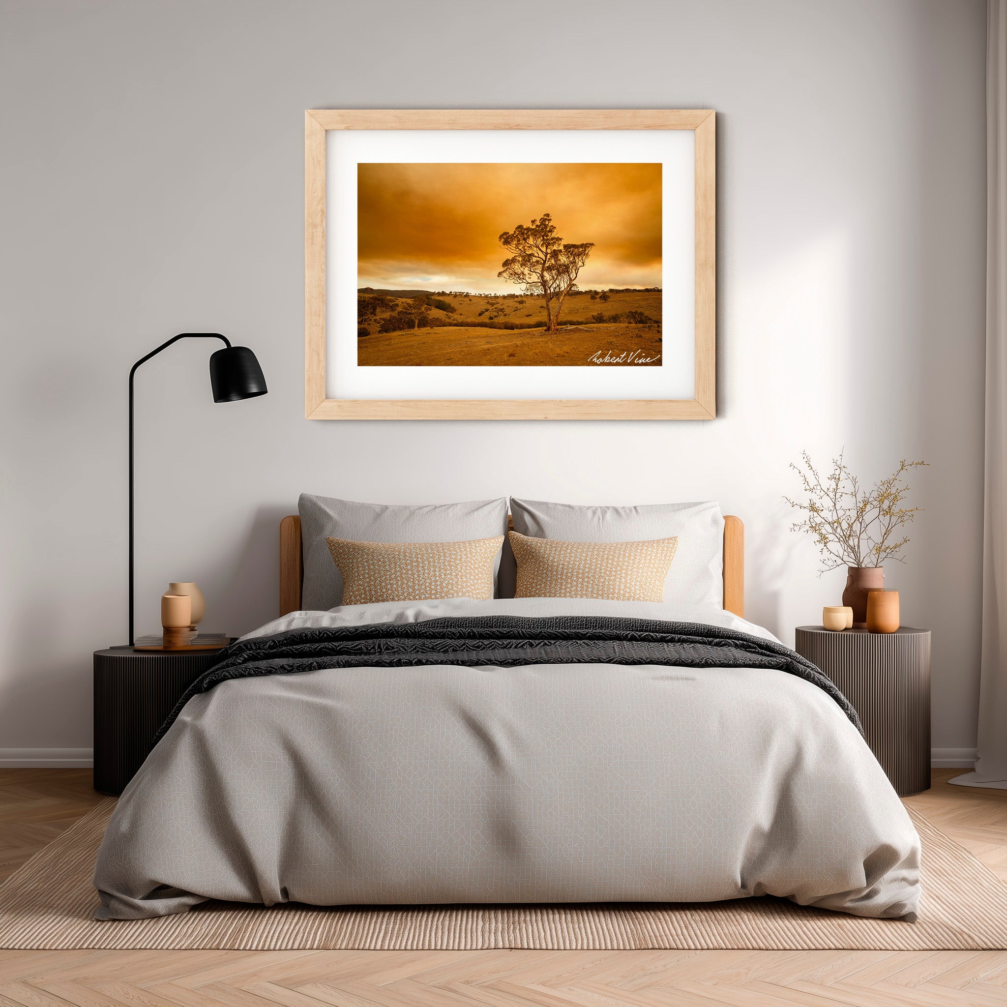 Amber Skies, Googong | Limited Edition Framed Print by Robert Vine
