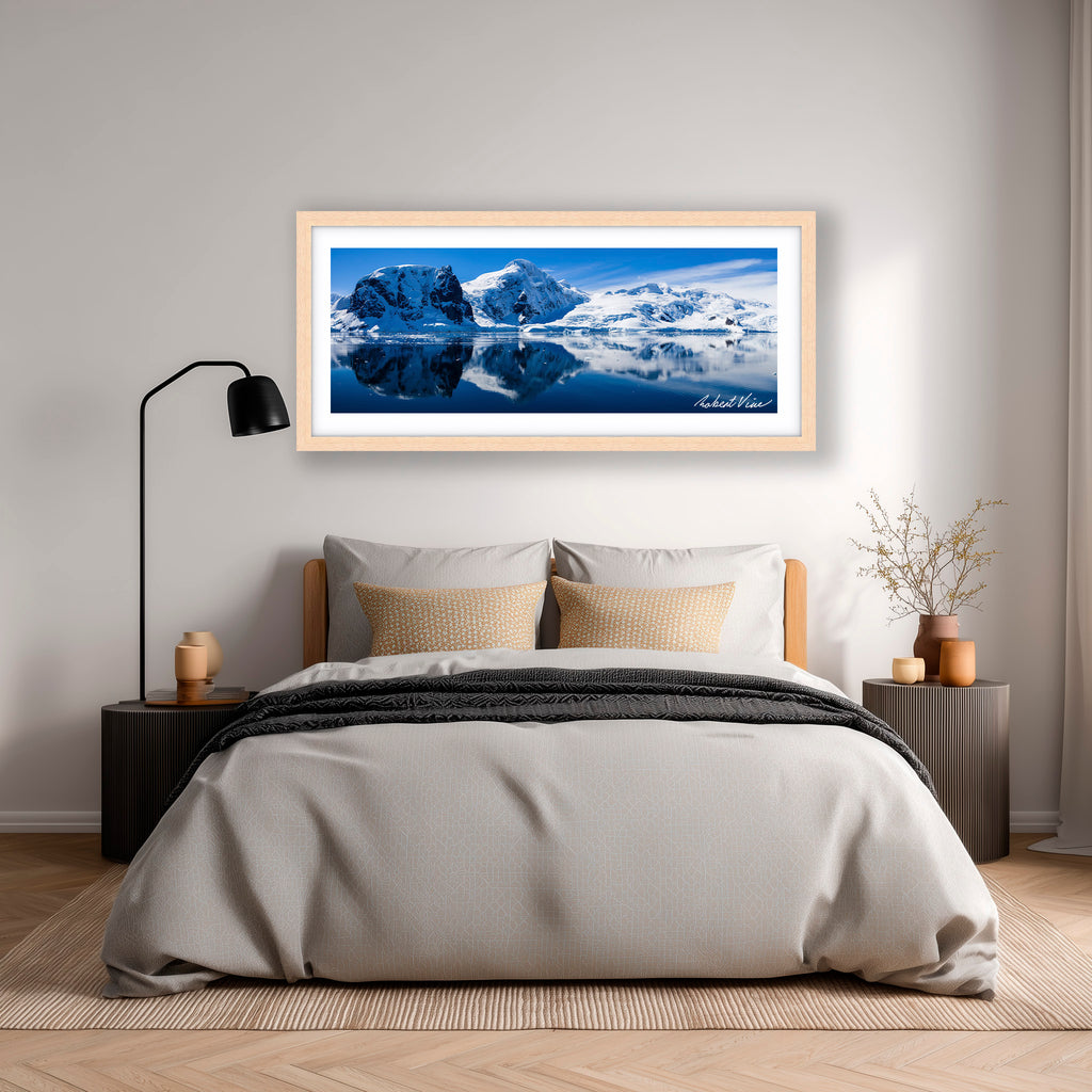 Neko Harbour Reflections — Limited Edition Framed Print by Robert Vine