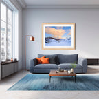 Sunset Over Guthega Snowfields – Snowy Mountains Landscape Art Print by Robert Vine