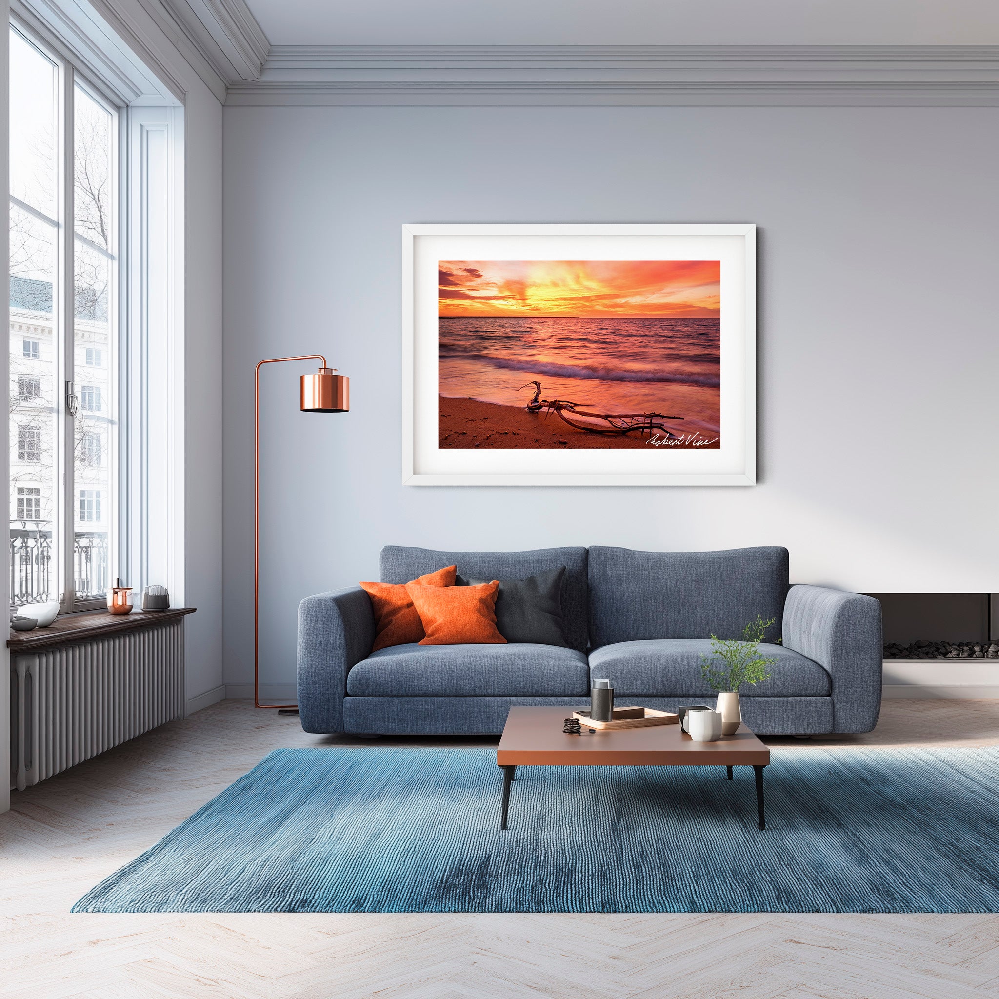 Darwin Harbour Sunset — Australian Coastal Landscape Art Print by Robert Vine