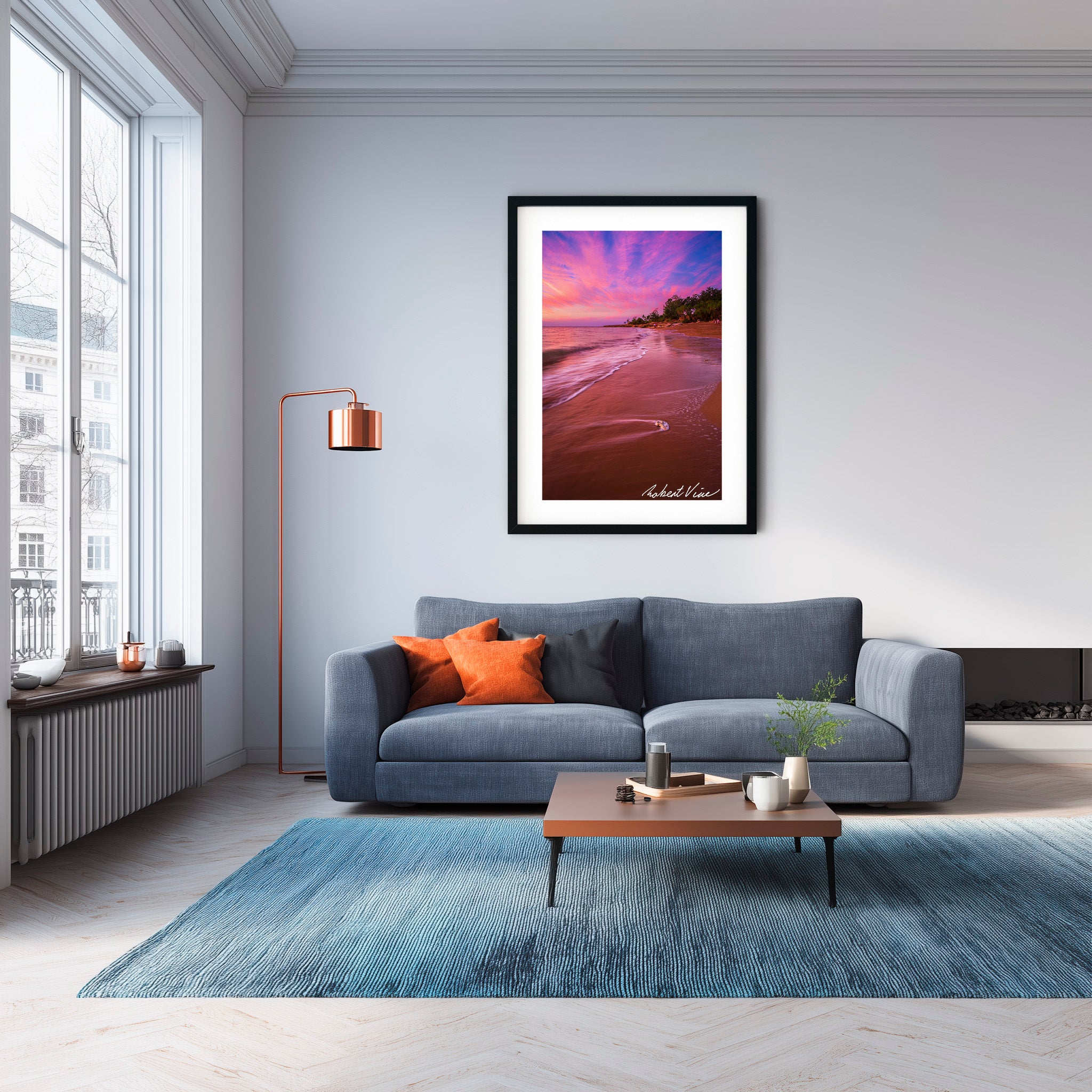 Nightcliff Beach Sunset – Australian Coastal Landscape Art By Robert Vine