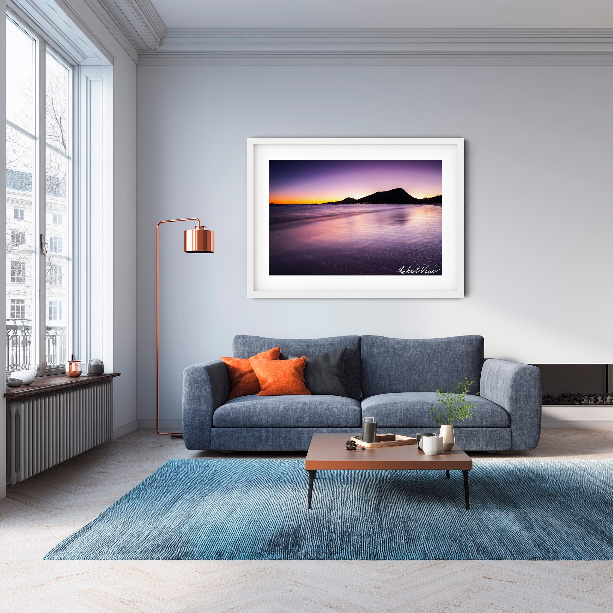 Shoal Bay at Dawn, Port Stephens — Limited Edition Framed Print by Robert Vine