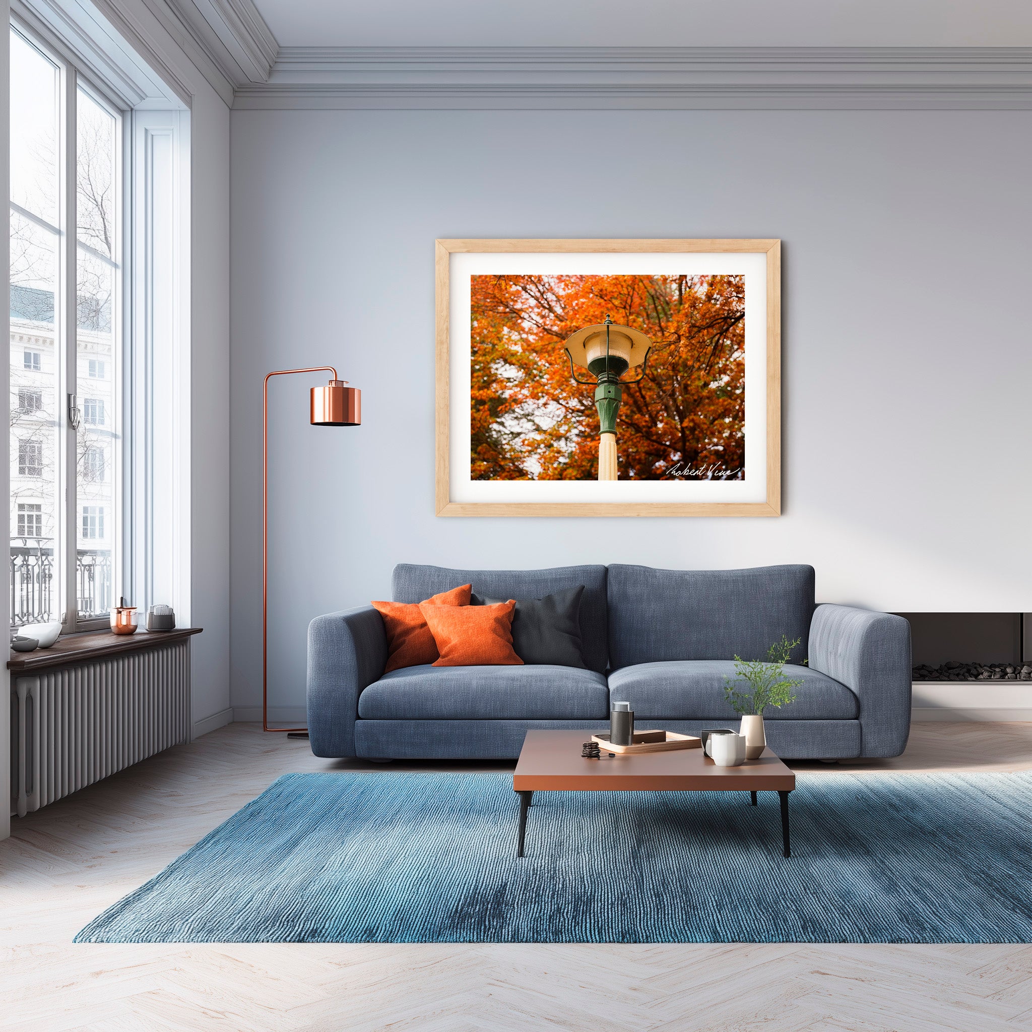Autumn Lantern | Limited Edition Framed Print of Queanbeyan Park