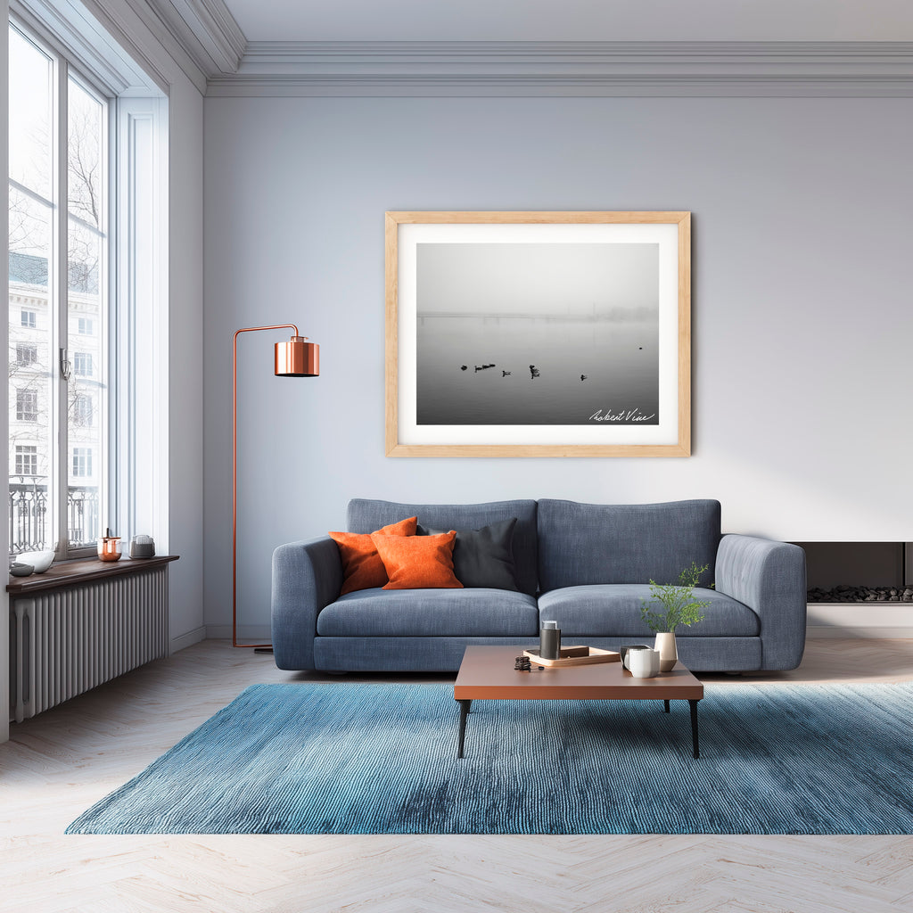 Fogbound Morning – Lake Burley Griffin, Canberra | Limited Edition Framed Print