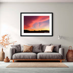 Rosefire Horizon – Royalla Sunset | Limited Edition Framed Art Print