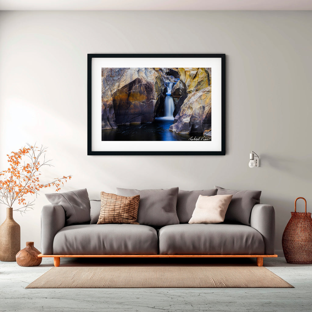 Stone & Water – Googong Cascades | Limited Edition Framed Art Print