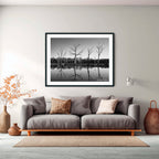 Silent Reflections – Mulligans Flat Wetlands Limited Edition Framed Art Print