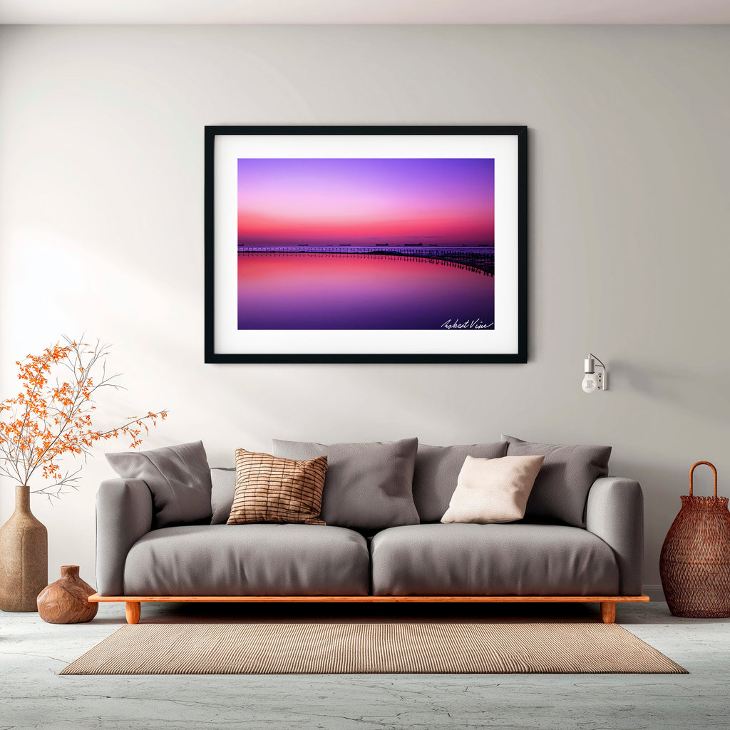 Newcastle Canoe Pool Dawn – Coastal Landscape Art Print