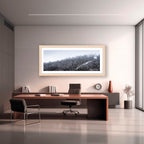 Snowfall in the Bare Eucalypts – Mount Selwyn Landscape Art Print by Robert Vine
