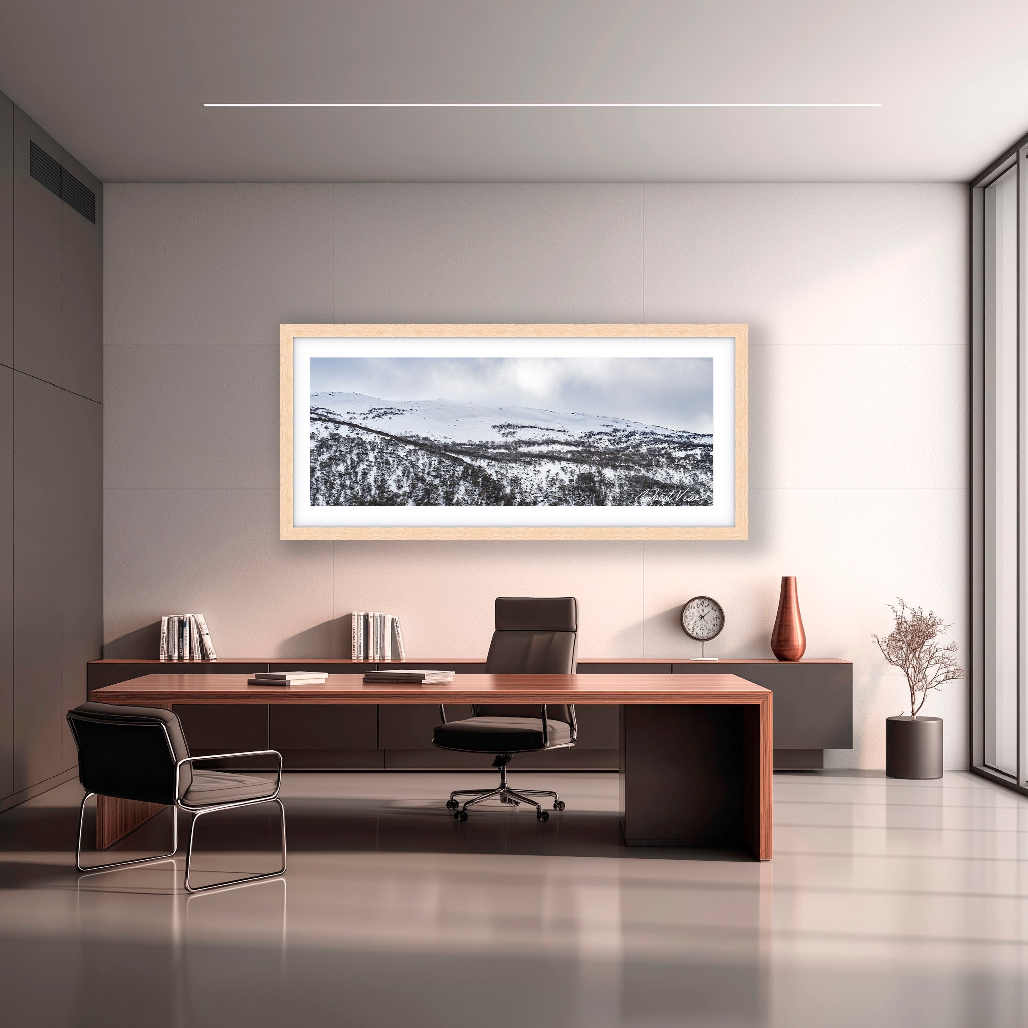 Winter Horizons – Guthega | Limited Edition Framed Landscape Print by Robert Vine