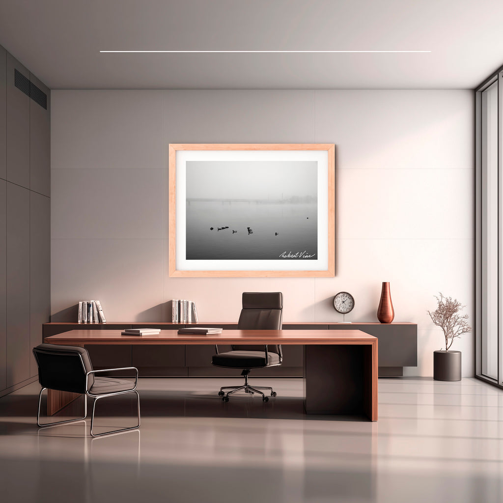 Fogbound Morning – Lake Burley Griffin, Canberra | Limited Edition Framed Print