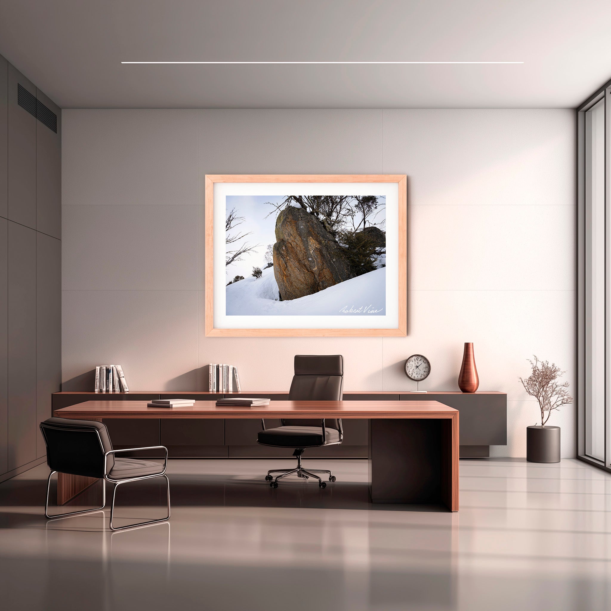Granite Sentinel – Perisher | Limited Edition Framed Landscape Print by Robert Vine