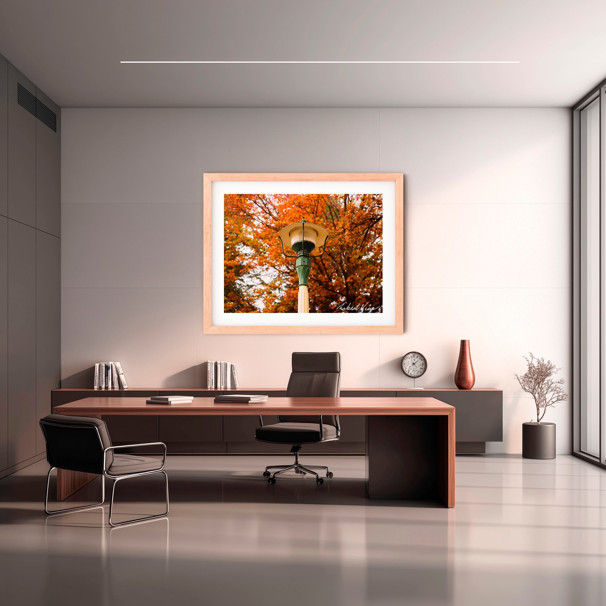 Autumn Lantern | Limited Edition Framed Print of Queanbeyan Park