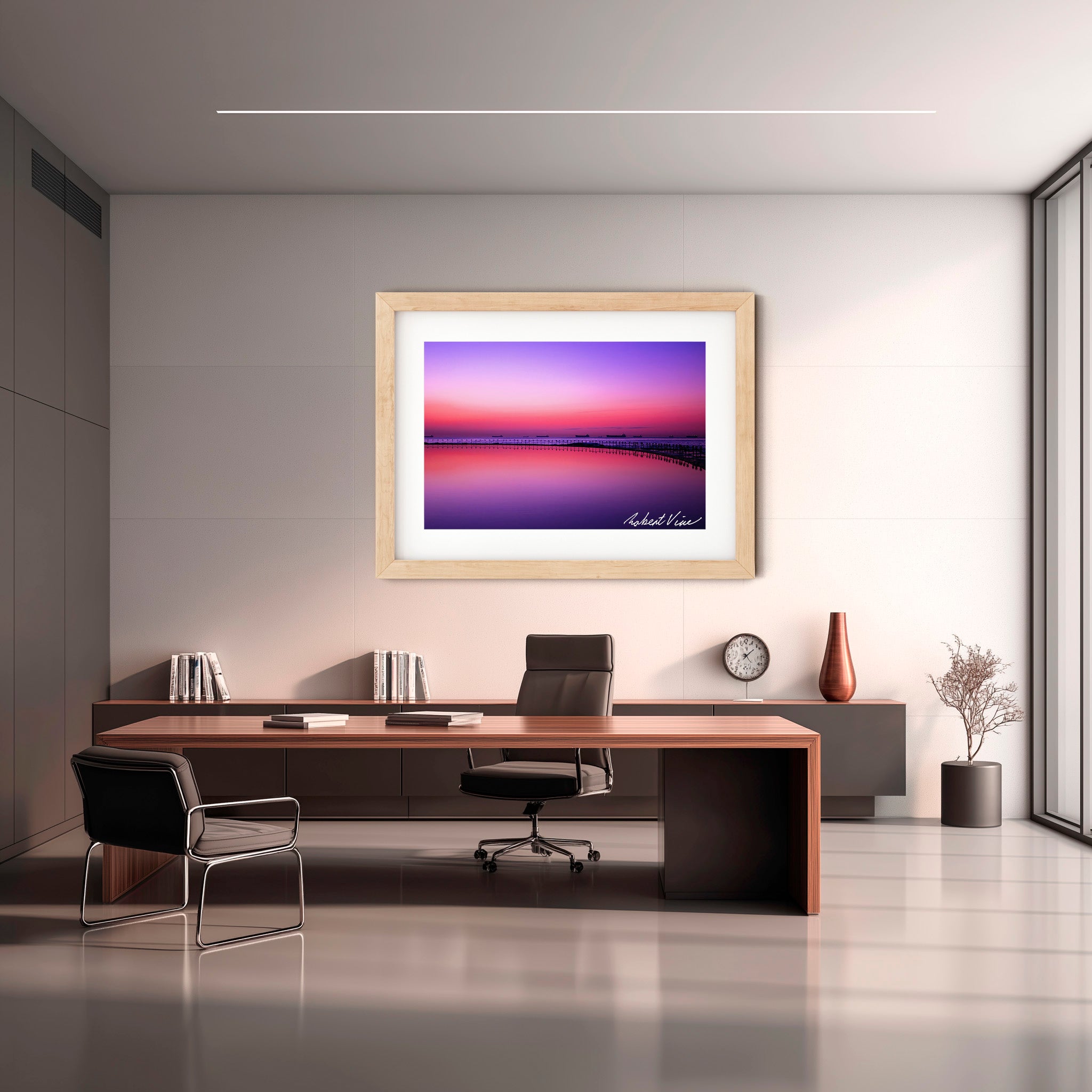 Newcastle Canoe Pool Dawn – Coastal Landscape Art Print