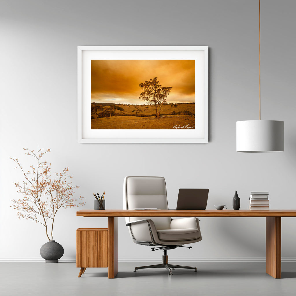 Amber Skies, Googong — Limited Edition Framed Art Print