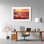 Darwin Harbour Sunset — Australian Coastal Landscape Art Print by Robert Vine