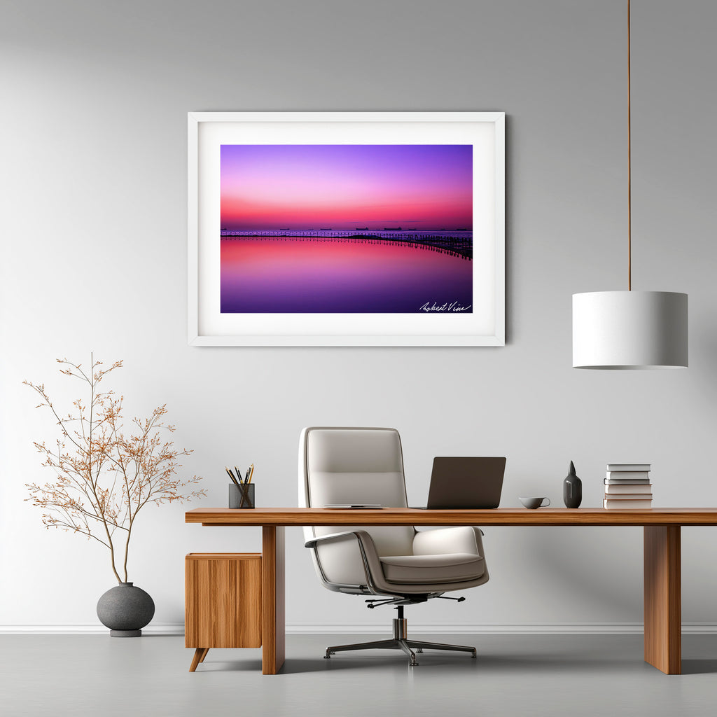 Newcastle Canoe Pool Dawn – Coastal Landscape Art Print
