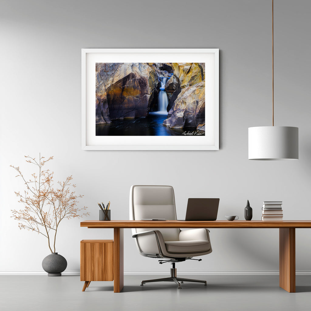 Stone & Water – Googong Cascades | Limited Edition Framed Art Print