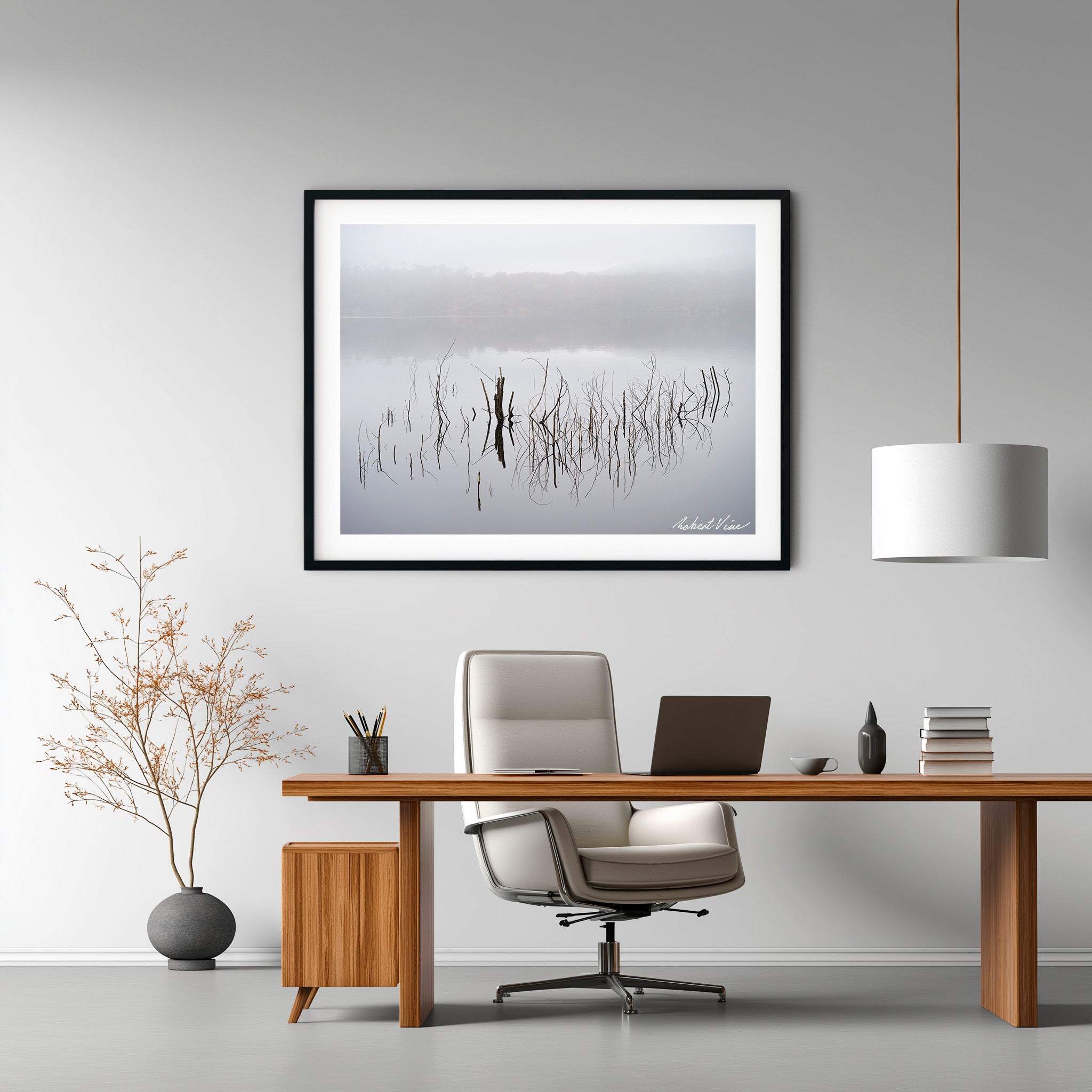 Winter Silence, Googong Dam – Limited Edition Framed Art Print
