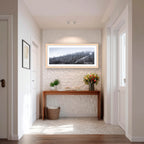 Snowfall in the Bare Eucalypts – Mount Selwyn Landscape Art Print by Robert Vine