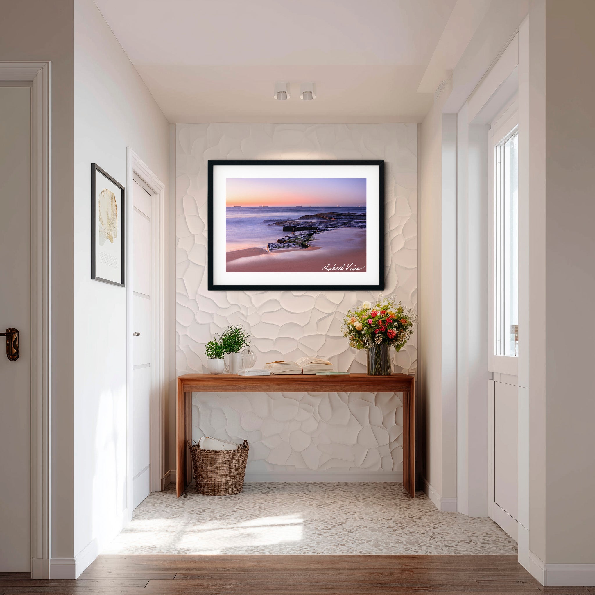 Susan Gilmore Beach Sunrise – Newcastle Coastal Landscape Art Print