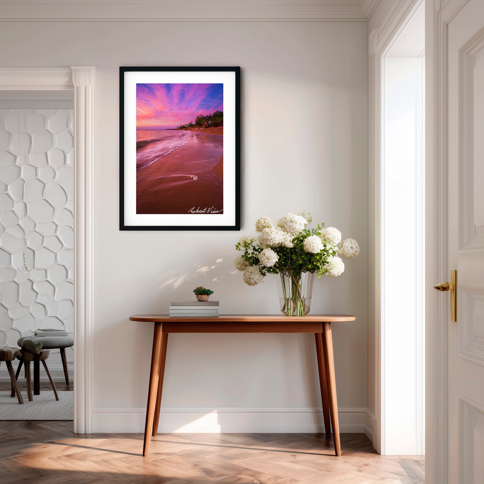 Nightcliff Beach Sunset – Australian Coastal Landscape Art By Robert Vine