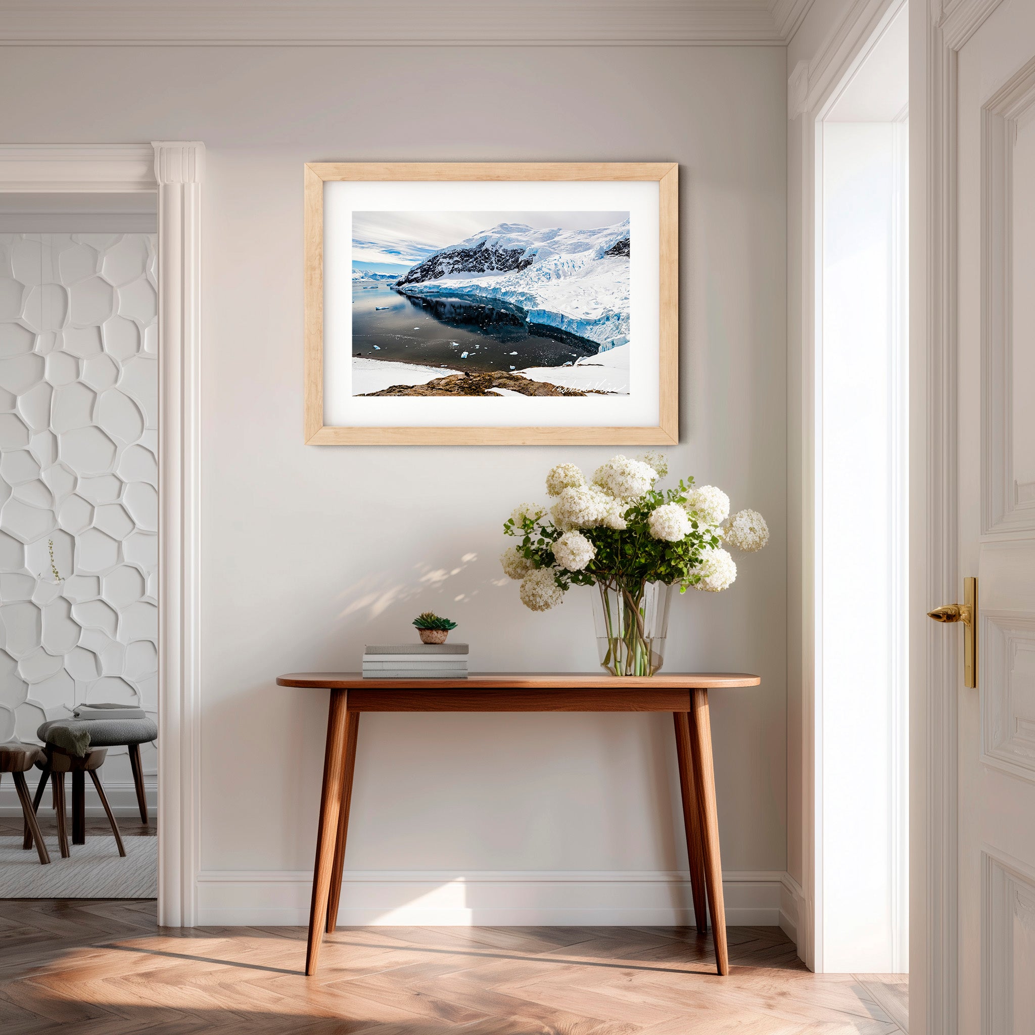 Neko Harbour Icefall – Limited Edition Landscape Art Print by Robert Vine