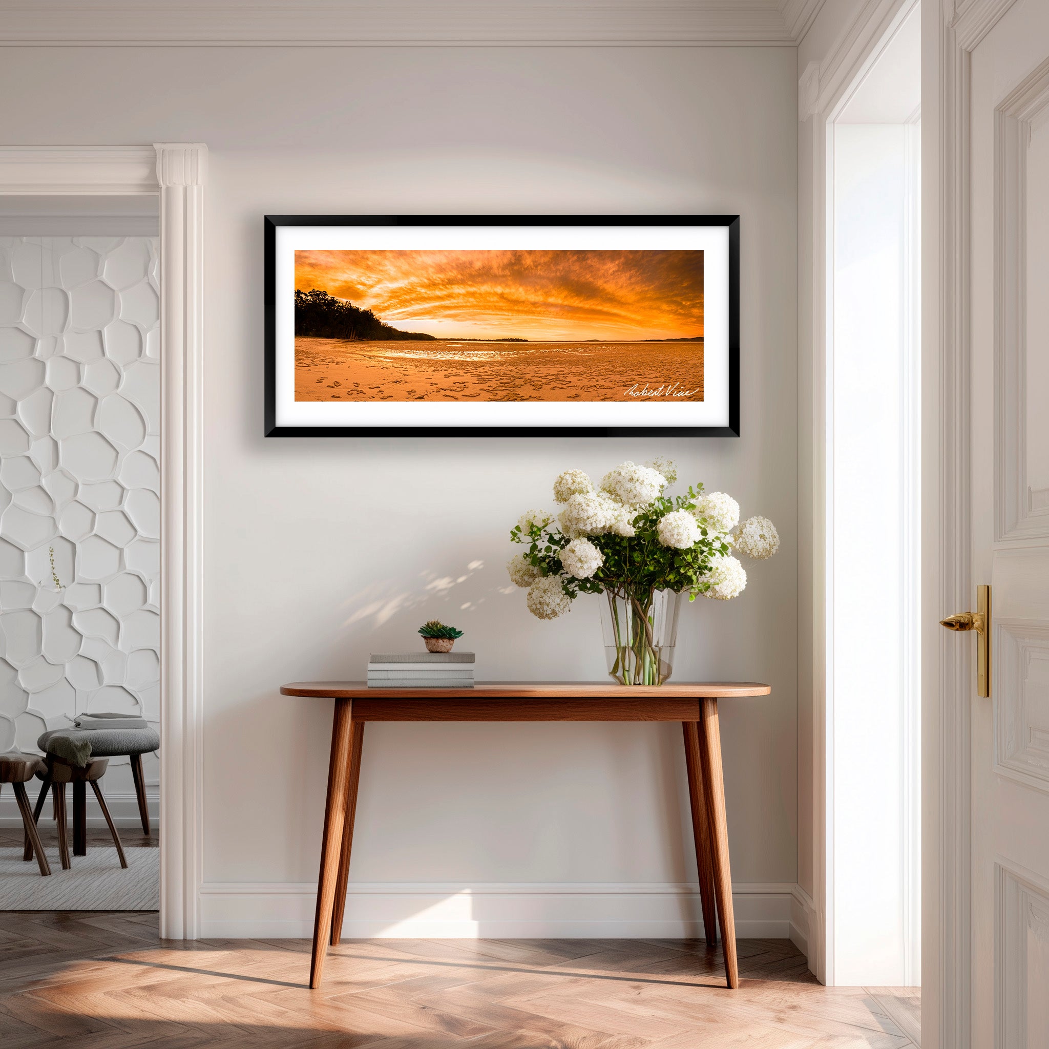 Golden Tides, Tanilba Bay – Limited Edition Framed Print by Robert Vine