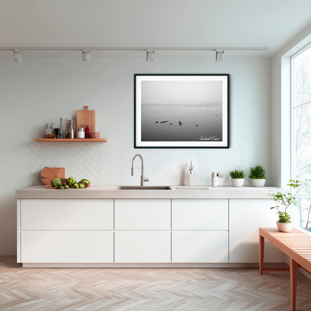 Fogbound Morning – Lake Burley Griffin, Canberra | Limited Edition Framed Print