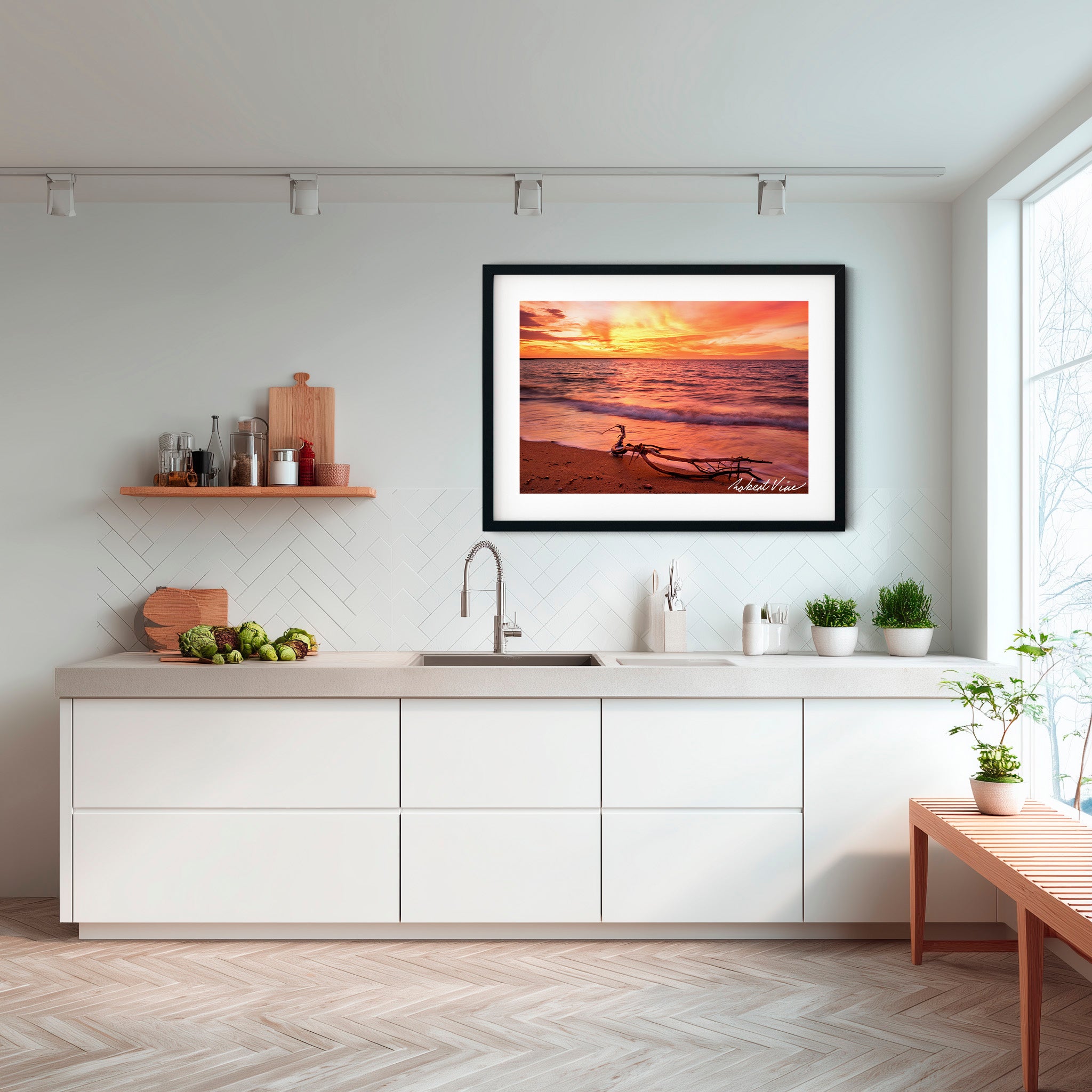 Darwin Harbour Sunset — Australian Coastal Landscape Art Print by Robert Vine