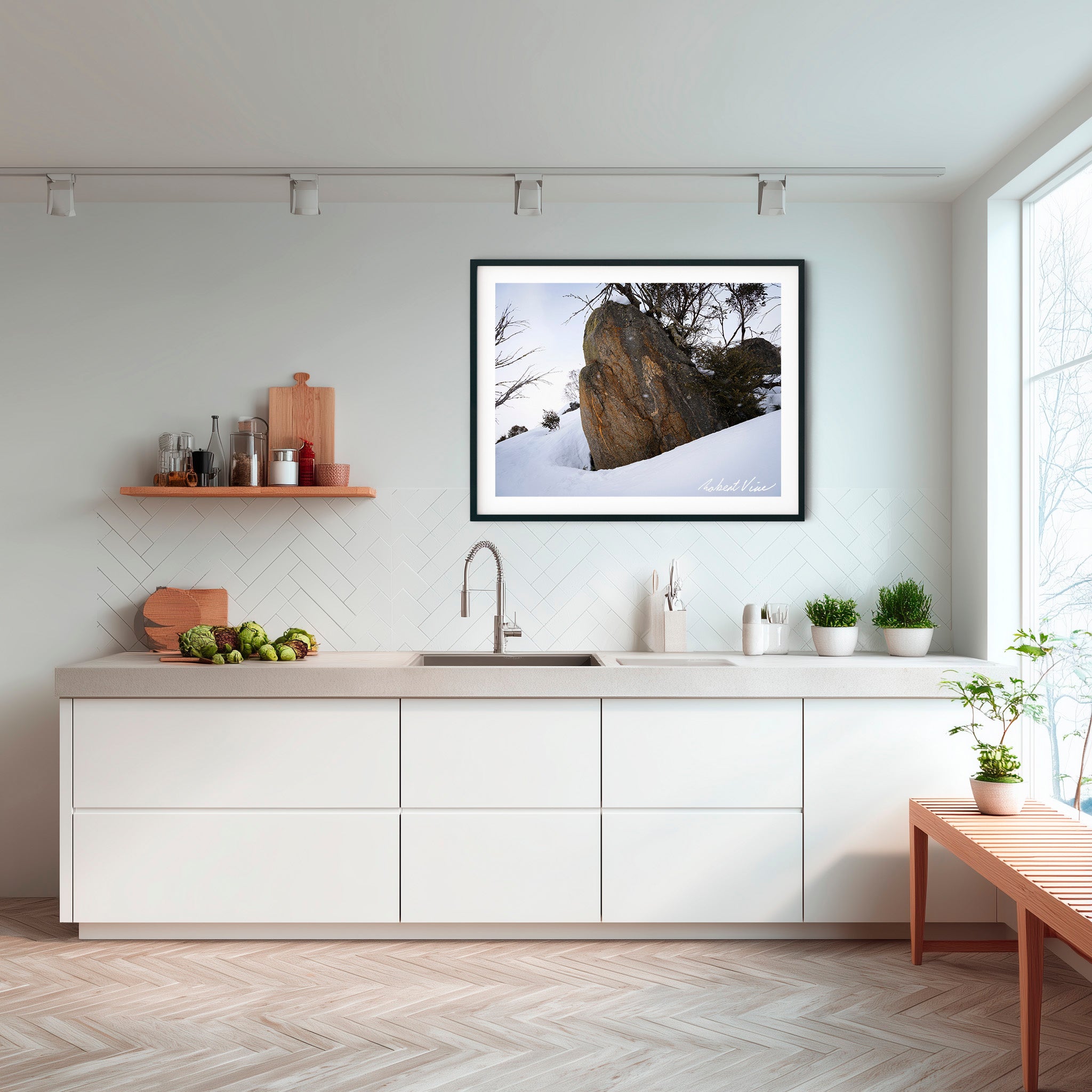 Granite Sentinel – Perisher | Limited Edition Framed Landscape Print by Robert Vine