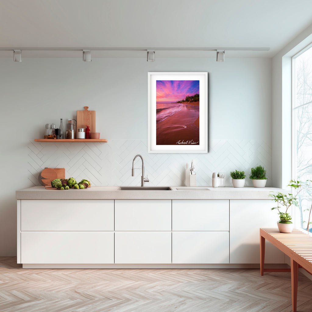 Nightcliff Beach Sunset – Australian Coastal Landscape Art By Robert Vine
