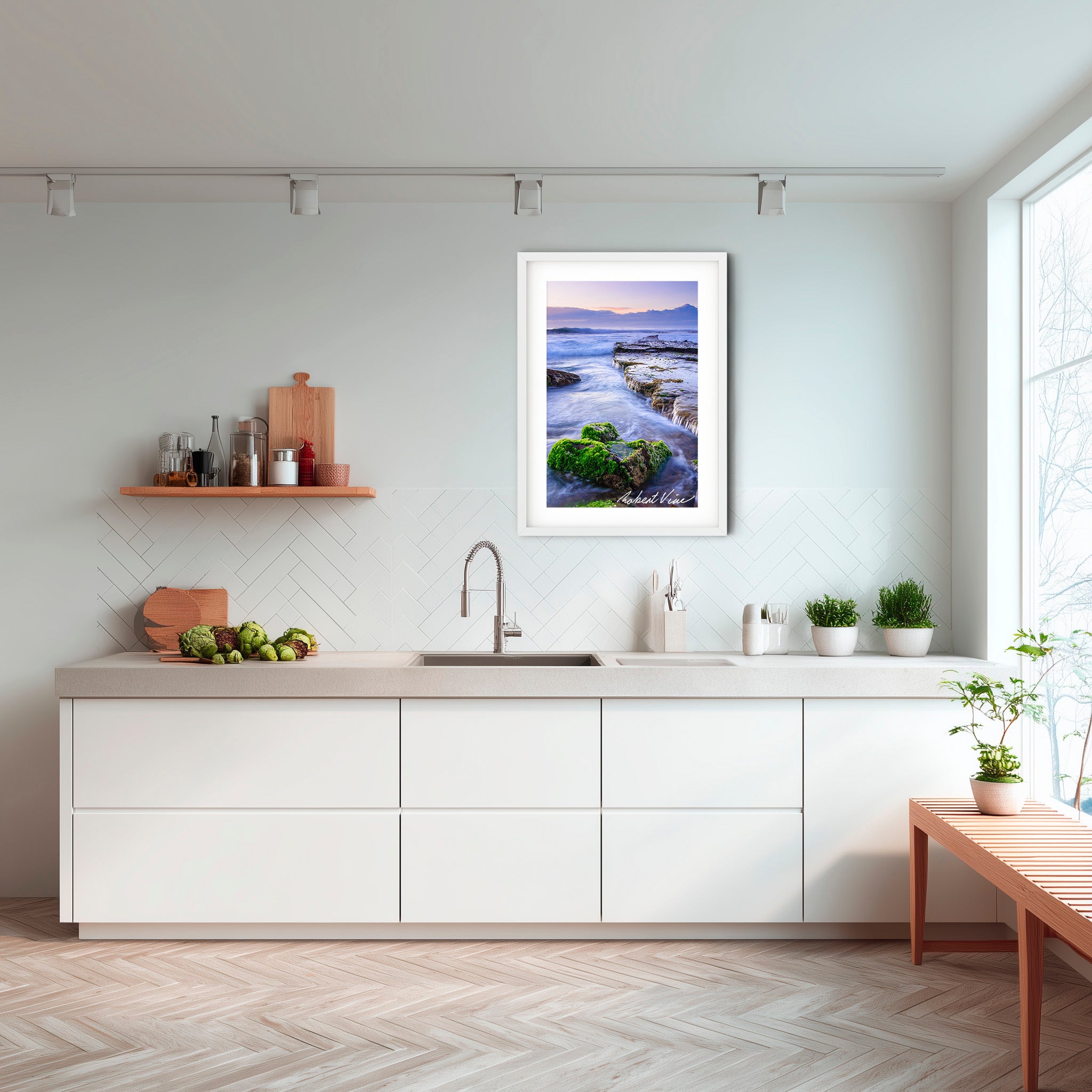 Merewether Beach Tidal Flow – Newcastle Coastal Landscape Art Print