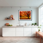 Autumn Glow in Canberra – Majestic Maple Trees Landscape Art By Robert Vine