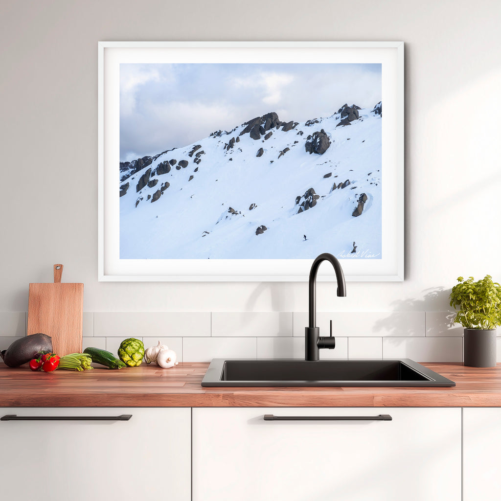 Solitude on the Slopes – Thredbo | Limited Edition Framed Landscape Print by Robert Vine