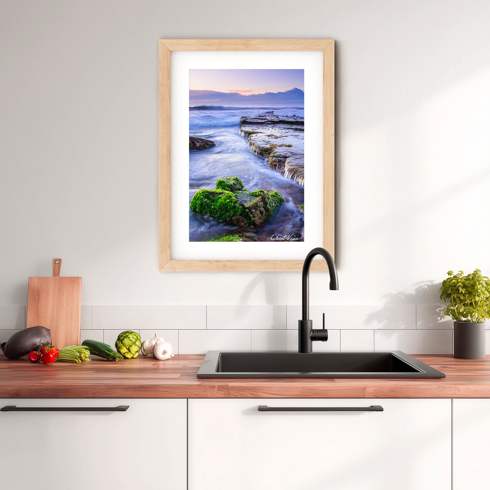 Merewether Beach Tidal Flow – Newcastle Coastal Landscape Art Print