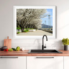 Blossoms Along the Lake – Limited Edition Framed Art Print