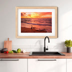 Darwin Harbour Sunset — Australian Coastal Landscape Art Print by Robert Vine