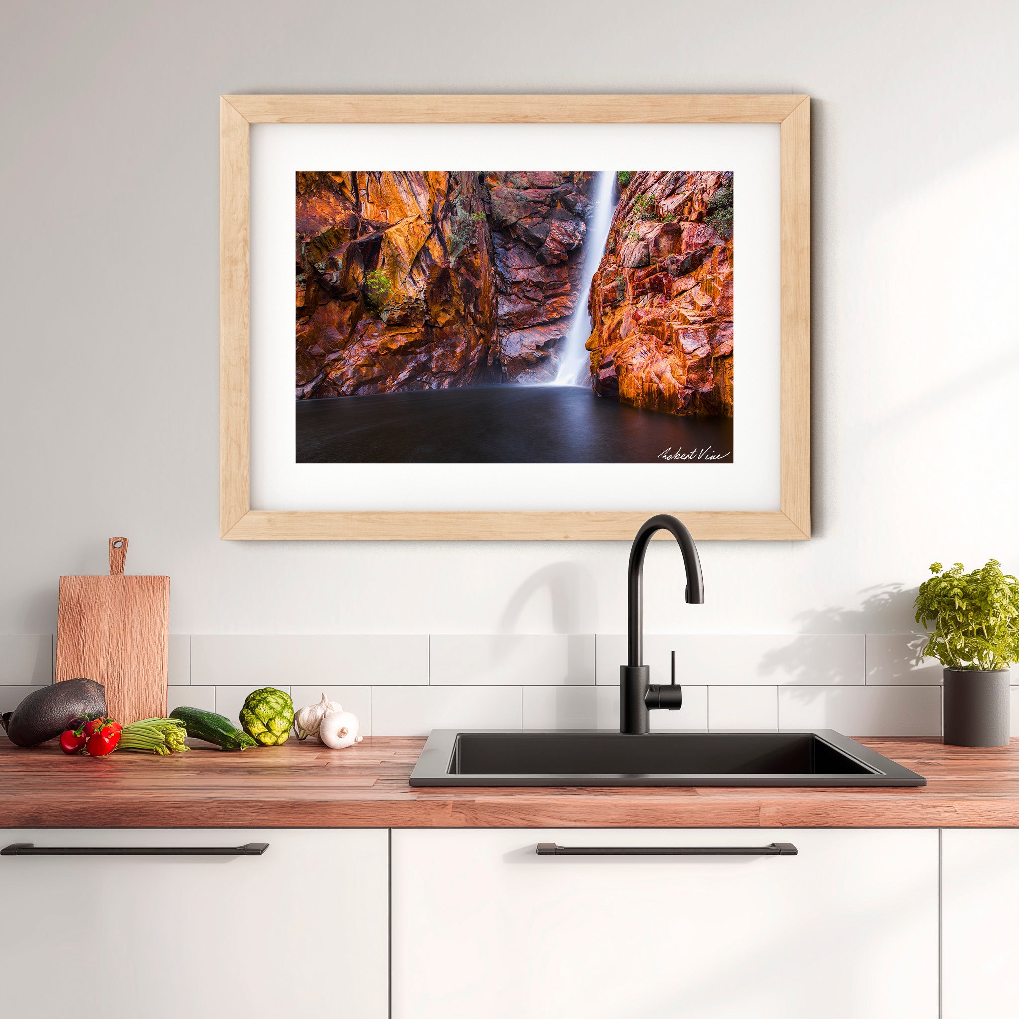 Motor Car Falls – Kakadu National Park Landscape Art Print by Robert Vine